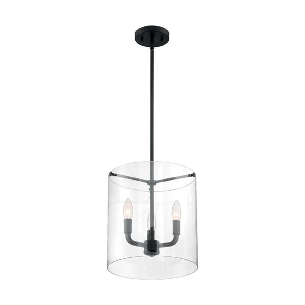 Nuvo Fixure, Pendant, 3-Lght, Incandescent, 60W, 120V, B10, Candelabra Base, Glass Finish: Clear 60/7277 - main
